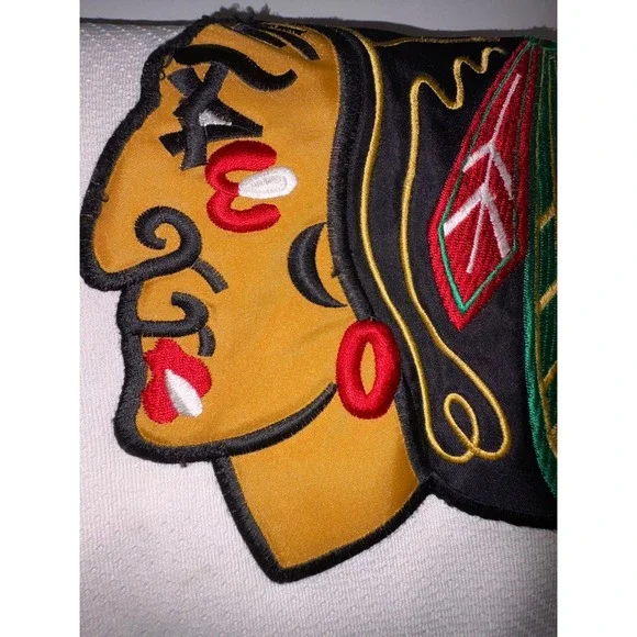 Vintage Starter Chicago Blackhawks Hockey Jersey Mens Size S/M DAZE 55 White Red